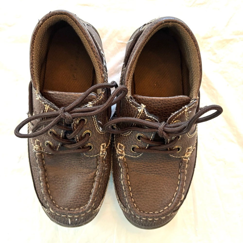 SPERRY boat shoes coffee brown SZ 1.5 Worn Once - Picture 11 of 13